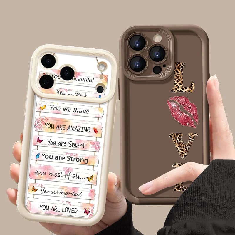 Shockproof TPU Phone Case For iPhone 17 17e 15 16 Pro Max 14 13 Pro Max 16e Graffiti Letter Design Soft Silicone Protect Cover
