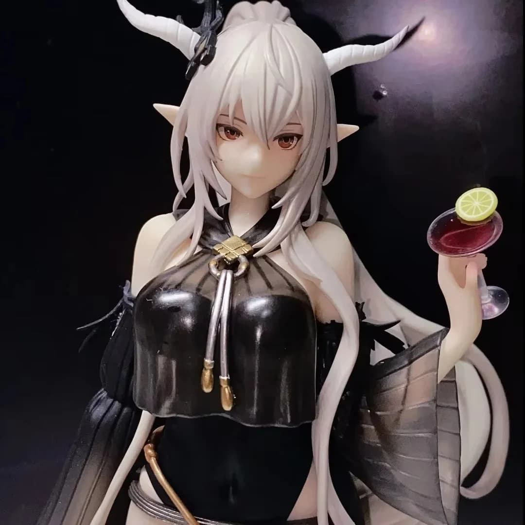 Arknights Shining Summer Swimsuit Action Figure Anime da collezione con ornamenti fatti a mano Giocattolo limite elemento secondario