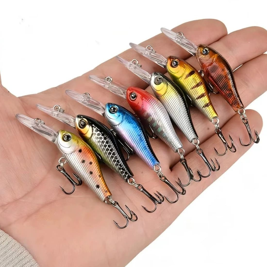 Mino micro sommerso lingua lunga 3,5 cm/2,7 g persico, pesce mandarino, attrezzatura da pesca con esche artificiali