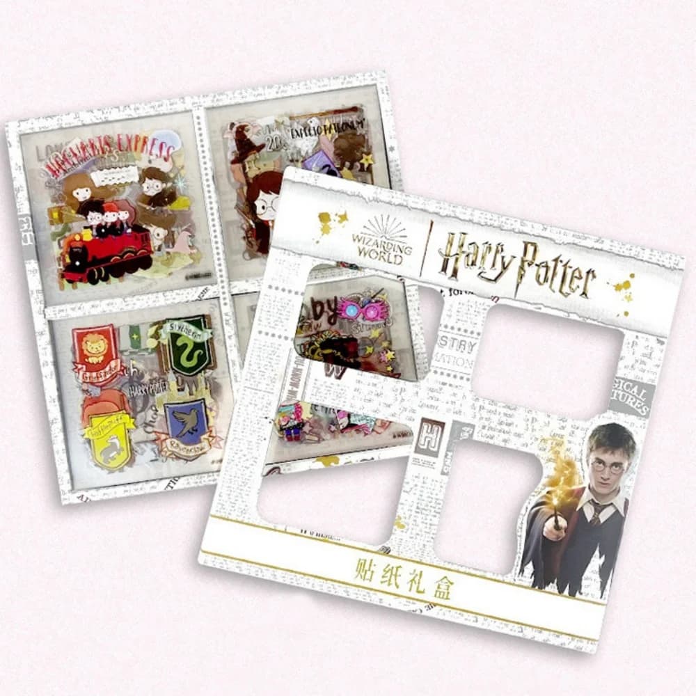 60 pezzi di adesivi autentici di Harry Potter Hogwarts Cartoon Hermione Ron adesivi per giocattoli impermeabili per decalcomanie per decorazioni per bici per casco da chitarra