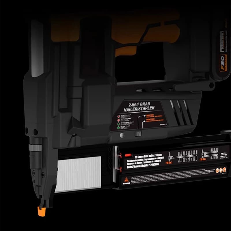 Chiodatrice Brad Cordless da 20 V Max calibro 18 con batteria da 2,0 Ah e caricabatterie Pistola sparachiodi con batteria al litio