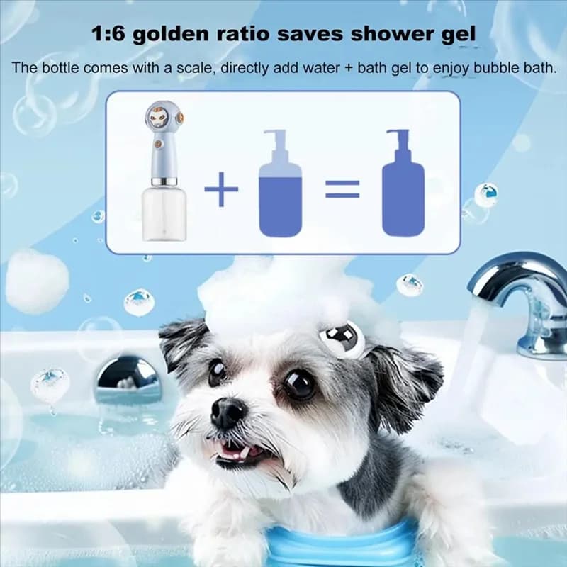 A69eredistributore elettrico schiumogeno automatico ricaricabile per il bagno efficiente di cani e gatti