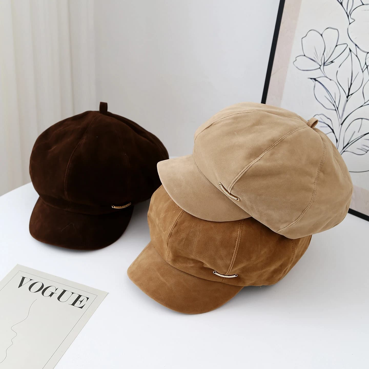 Berretto Newsboy Invernale da Donna | Cappello Ottagonale Ispessito Antifreddo Stile Pittore, Accessorio di Moda
