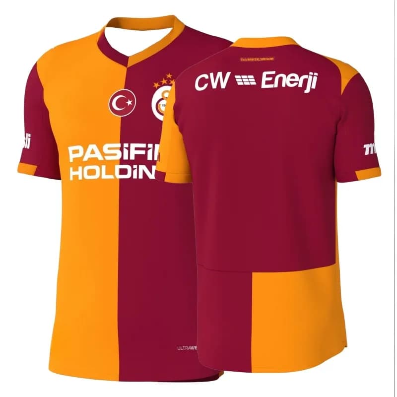 Maglia da Calcio della Turchia per Uomo, T-Shirt Sportiva Traspirante, Edizione Fan, Arancione e Bordeaux, per Allenamento e Casual