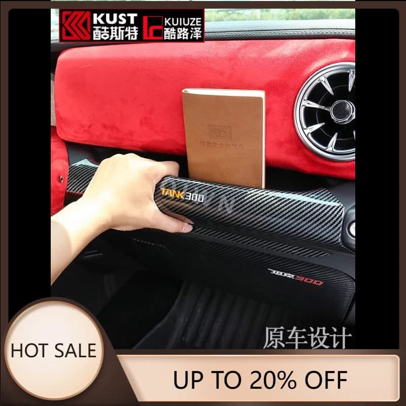 QIWN Premium For Tank 300 Passenger Side Storage Box Seat Gap Organizer Cup Holder Interior Accessories Custom Fit