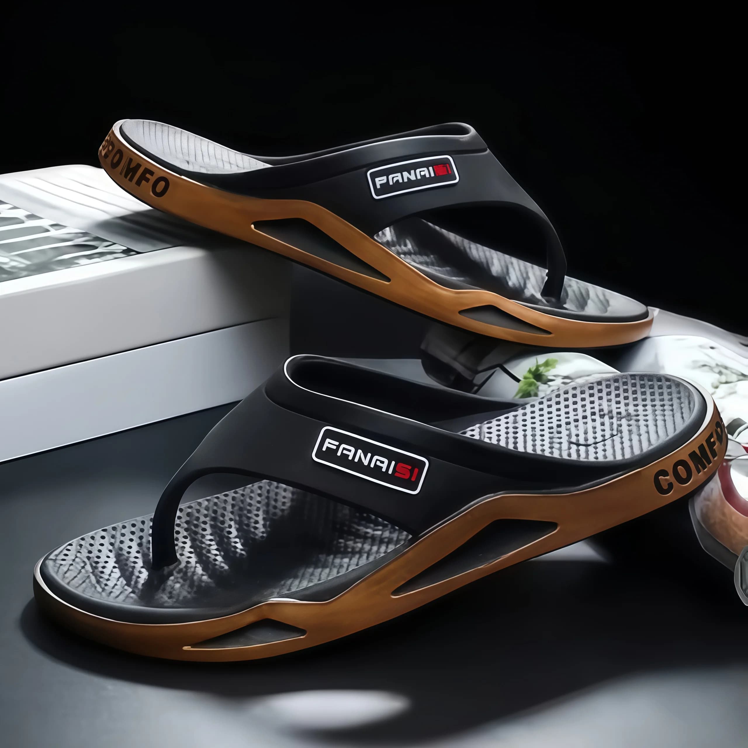 Flip Flops Spring Summer Men Casual Color Block Thong EVA Comfortable Indoor Bathroom Daily Outdoor