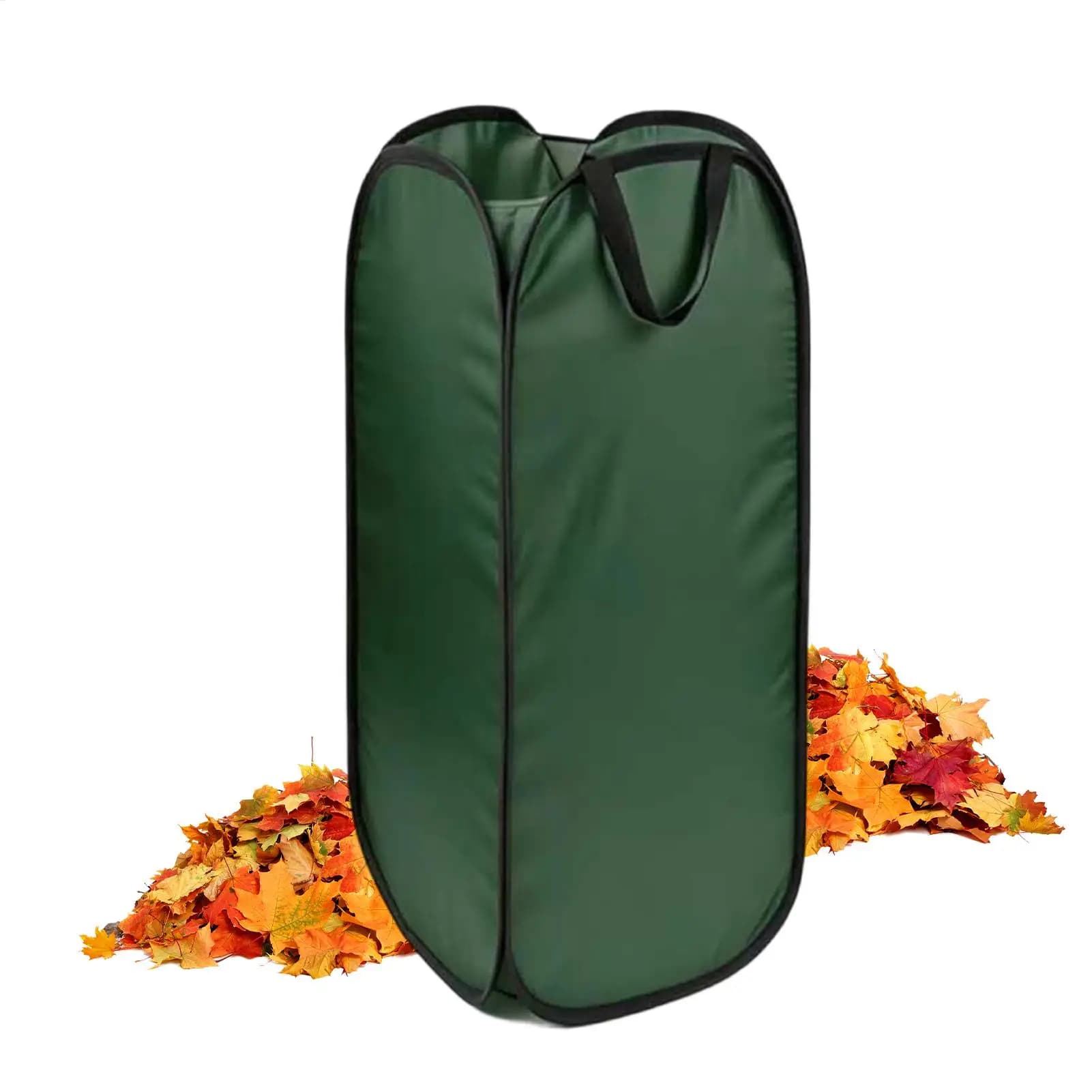Foldable Reusable Leaf Bag Holder Tear Resistant OxfordCloth Stand Garden Trash Bag Support For Collect Grass Debris Waste Trash