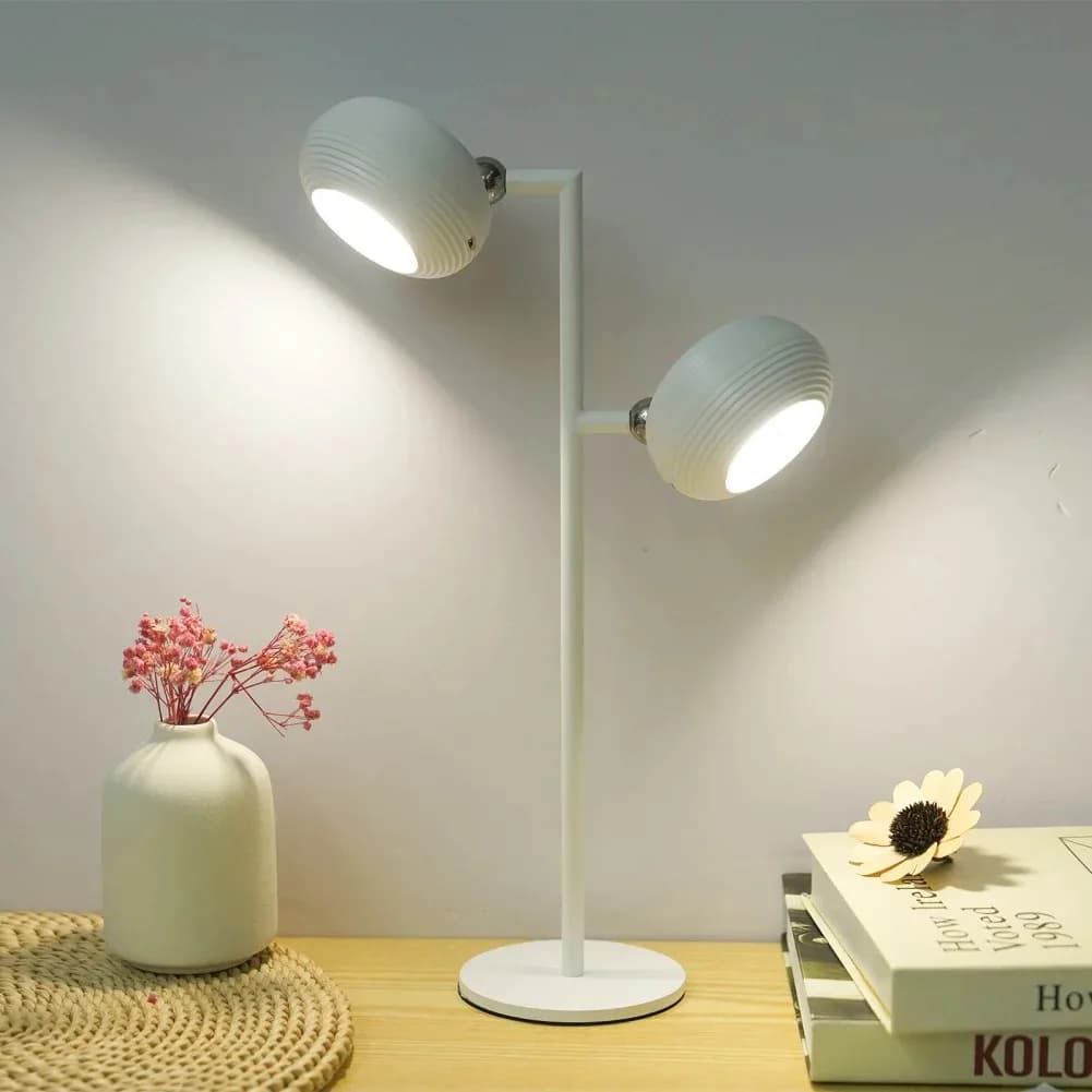 Magnetic desk lamp, wall lamp, 360 ° rotating wireless charging desk lamp, touch bedside lamp, detachable lamp