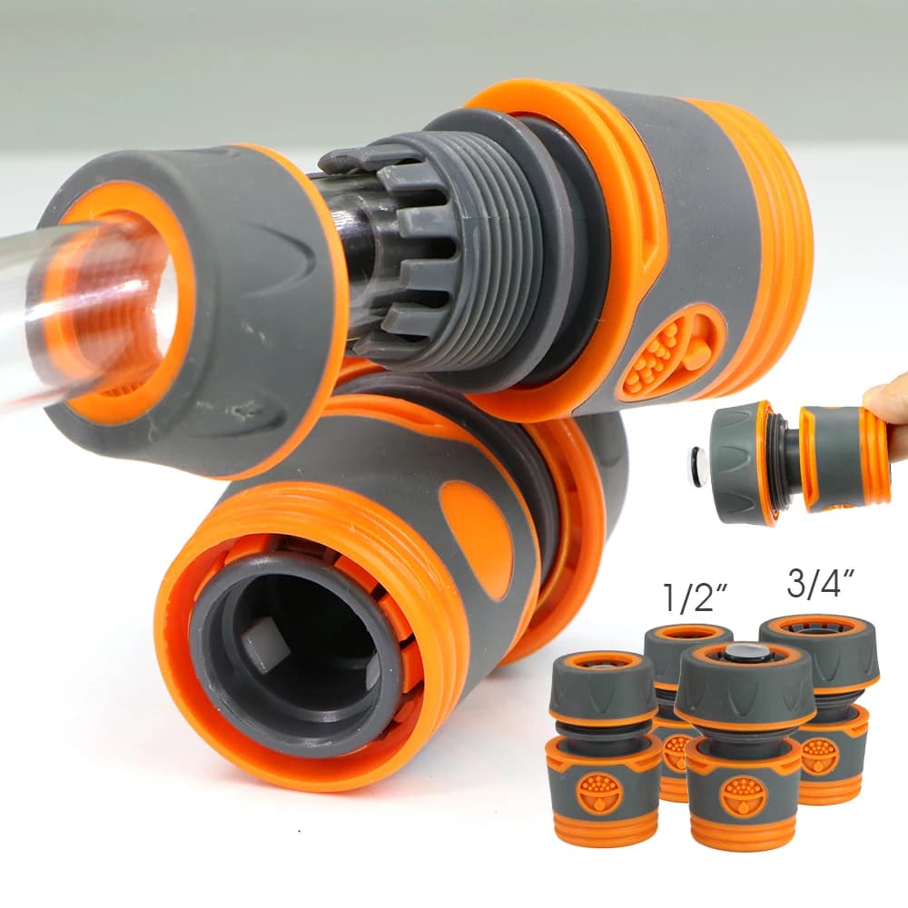 Flexible 1/2"3/4" connector quick irrigation pipe 16 mm coupling adapter extension for stop joint suitable for outdoor garden irrigation tool
