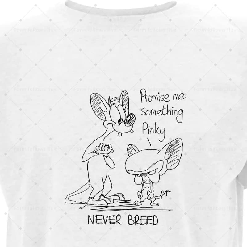 T-Shirt con Cappuccio da Uomo 2026 Pinky and The Brain, Commedia Britannica, Film e Serie TV, Stile Fumetto Disegnato a Mano, Unisex S-6XL Plus