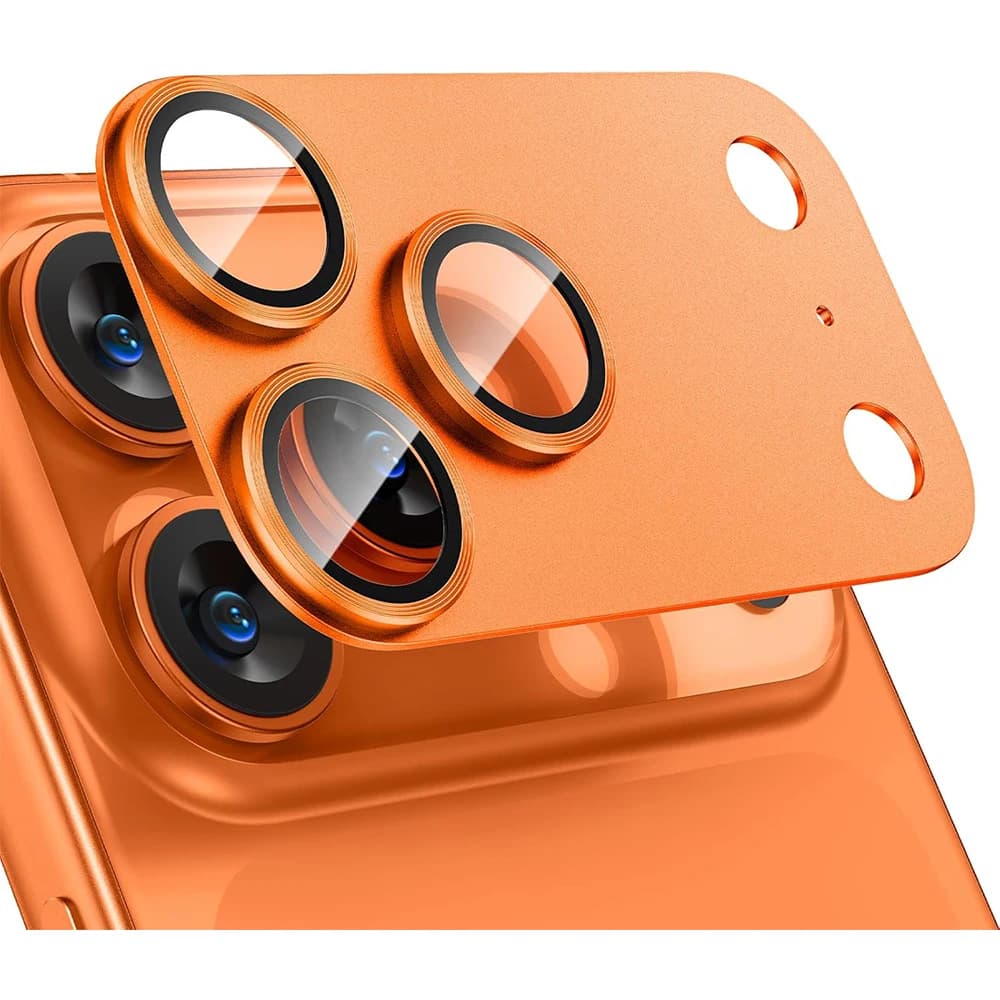 Protezione per Obiettivo Fotocamera per iPhone 17 Pro Max Air 17Pro iPhone17 in Lega di Alluminio con Vetro Temperato Accessori di Protezione