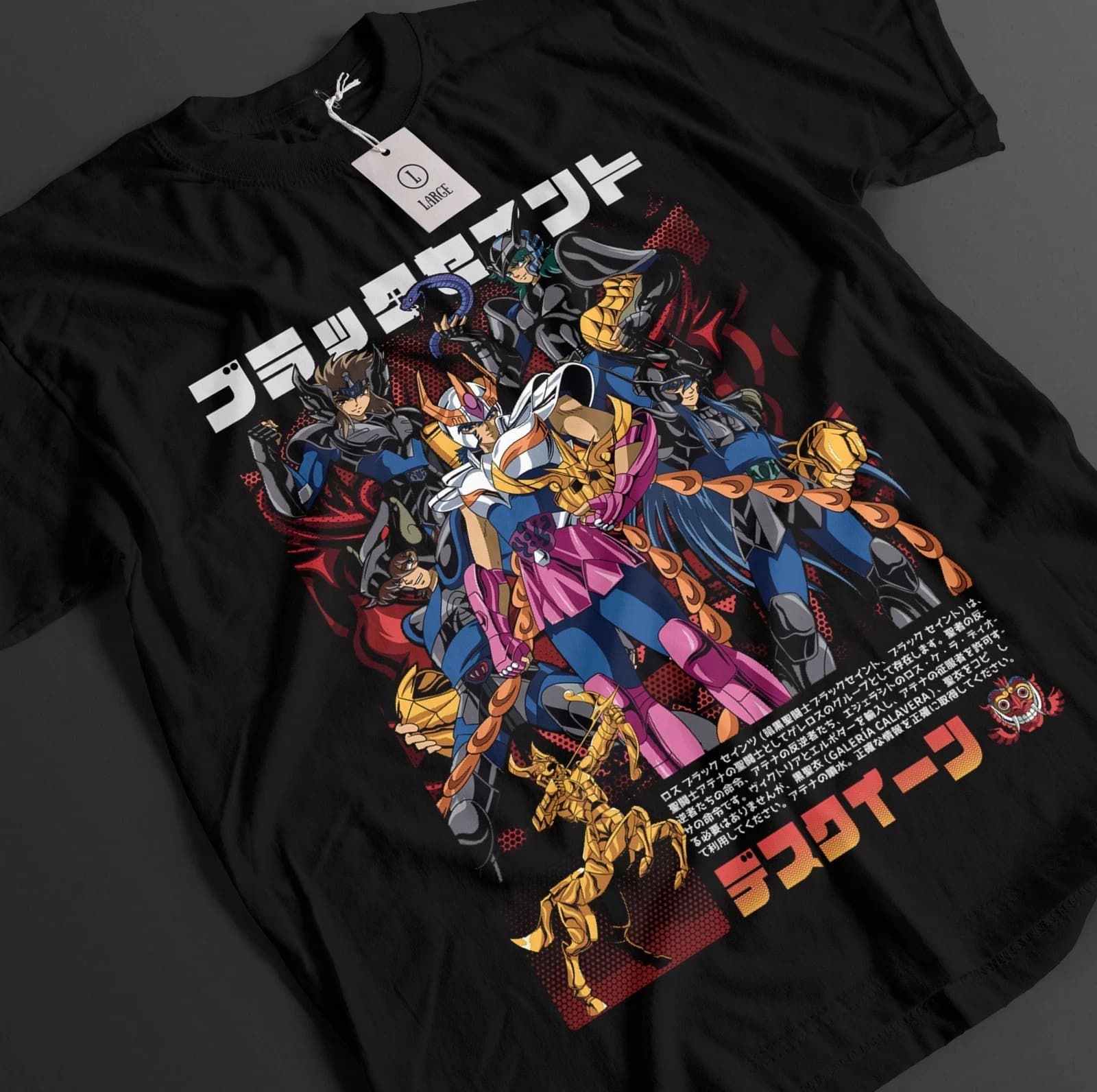 T-shirt Saint Seiya Shiryu modello anime T-shirt girocollo comoda moda allentata in cotone estivo da uomo e da donna