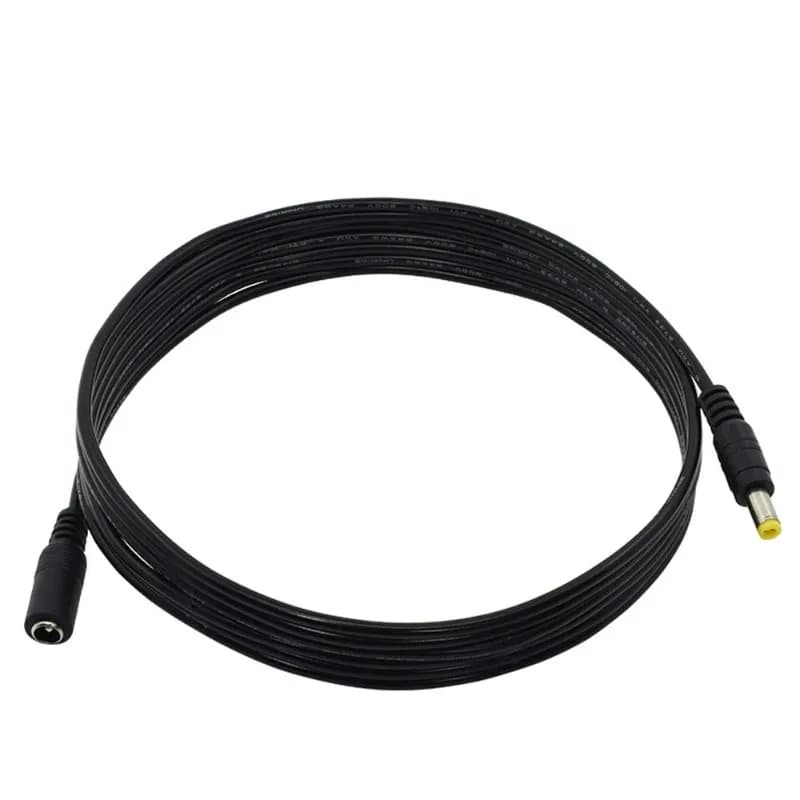 2 cavi di prolunga per alimentazione DC12V da 10 m (33 piedi) 2,1x5,5 mm per telecamera di sicurezza DVR