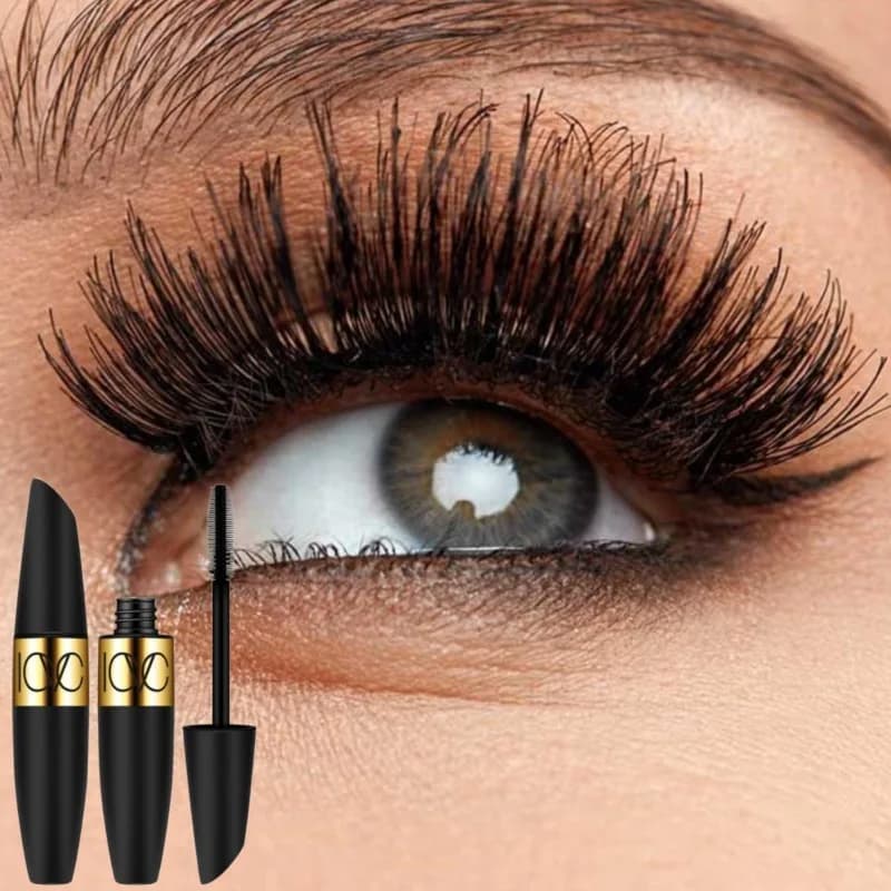 Mascara in fibra Ricci spessi, impermeabili e resistenti al sudore, ciglia mascara ricci a lunga durata e impermeabili