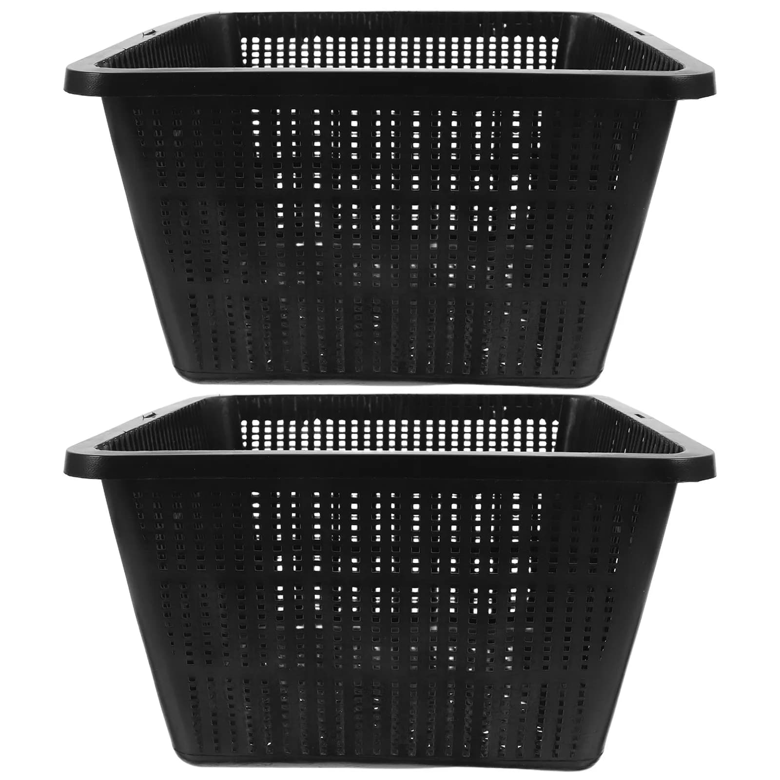 2 Pieces Hydroponic Net Vases for Growing, Plastic Cestelli for Hydroponic Plants, Gardening and Aquatic Plants