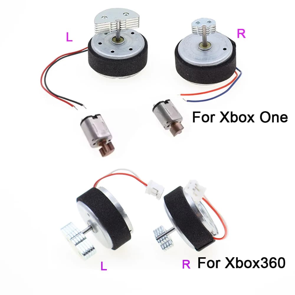 1Set motori rumble a vibrazione motore LR per parti di riparazione controller Microsoft Xbox 360 XBOX ONE