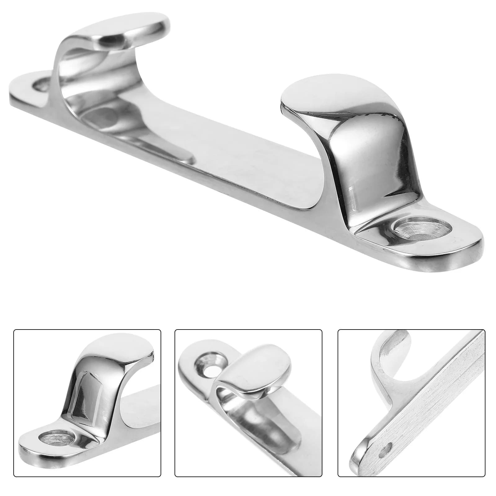 Boat Dock Cleat Sturdy Stainless Steel Marine Rope Cleat for Boats Kayak Flagpole Accessories Flag Pole Parts