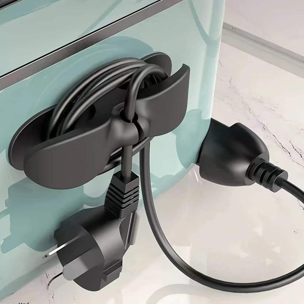 Organizer per cavi da cucina aggiornato: avvolgicavo senza grovigli per elettrodomestici | Adesivo per carichi pesanti e design antiscivolo