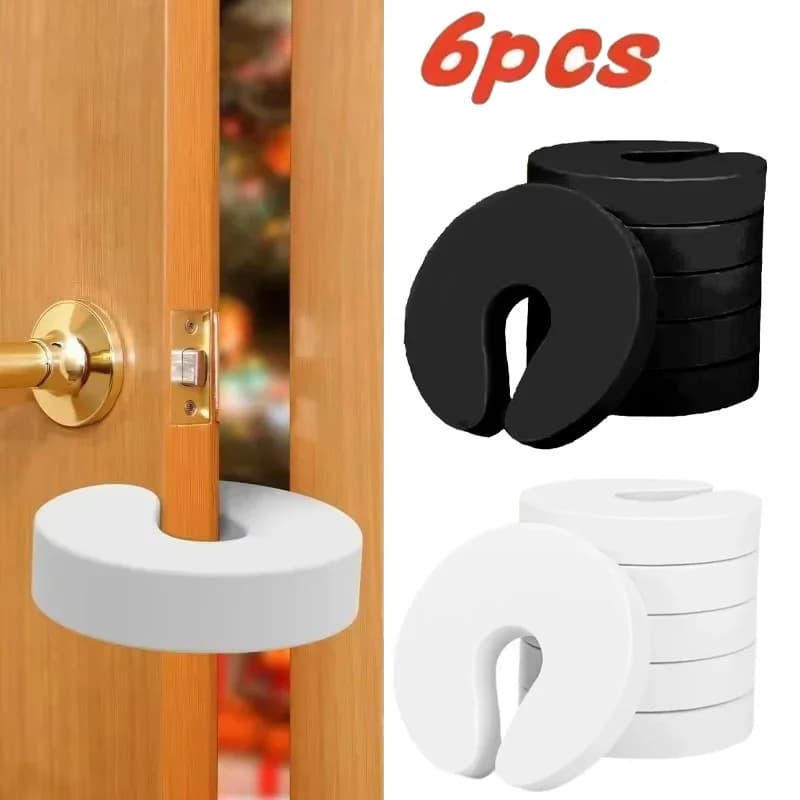 6/12 Pezzi Protezioni Anti-Pizzicamento per Porte, Fermaporta Anti-Collisione per Bambini, Schiuma Extra Morbida, Design Elegante, Sicurezza Bambini, Protezione Dita