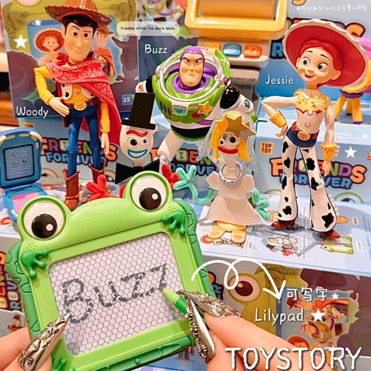 Nuovo TOPTOY Toy Story 5 Eternal Partner Blind Box Action Figure Buzz Lightyear Jessie Woody Bambola Anime Carina Mystery Box Giocattolo Regalo