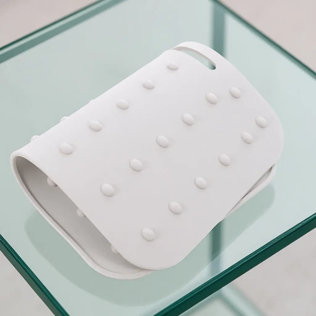Tappetino in Silicone per Ferro da Stiro, Resistente al Calore, Isolante, Superficie Antiscivolo, Portatile, per Tavolo da Stiro, Uso Quotidiano