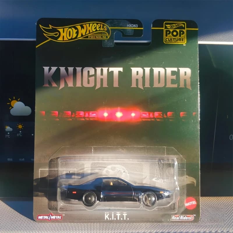 Spot Genuino Hot Wheels Knight KT Nero 83 Pop Culture Pressofusione Modello di Auto Scala 1/64 Giocattolo Da Collezione Regalo Fantastico Per Gli Appassionati