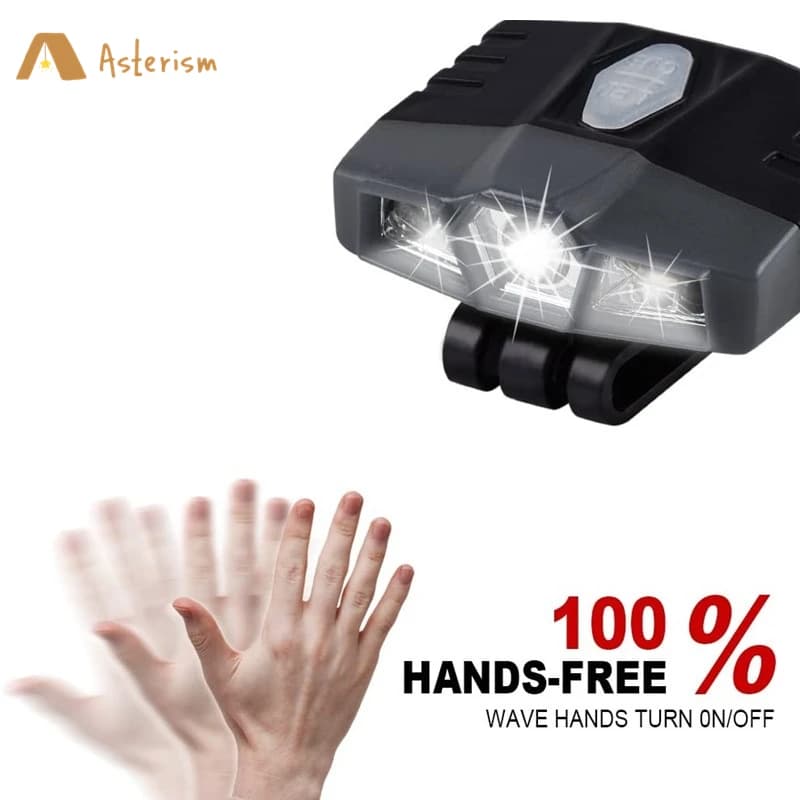 Mini Ultra Bright Rechargeable Front Lamp Cree LED Clip on Cap Light Waterproof Front Torch for Fishing Field