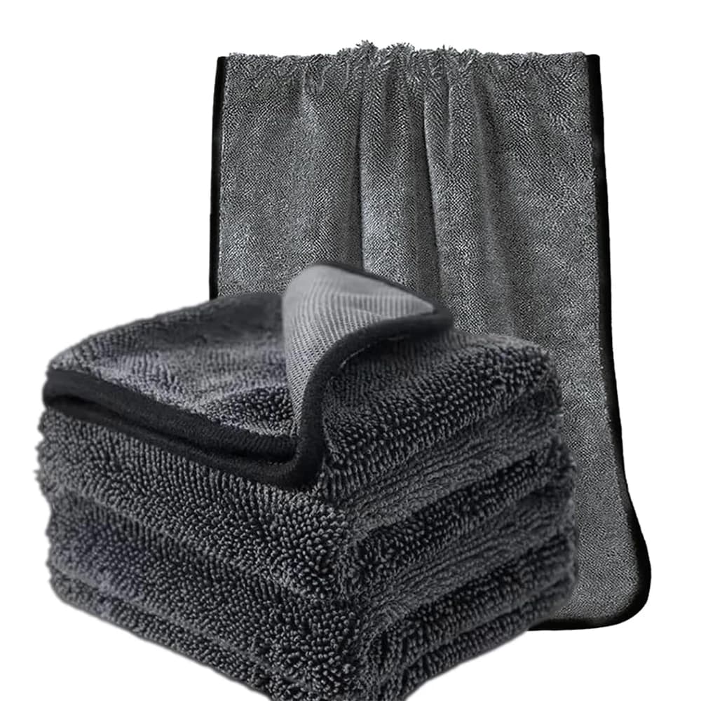 1-10 Pezzi Panno in Microfibra per Lavaggio Auto 40x40cm 40x60cm, Panno per Asciugatura e Pulizia Auto, Lucidatura Dettagliata per Casa, Cucina, Finestre