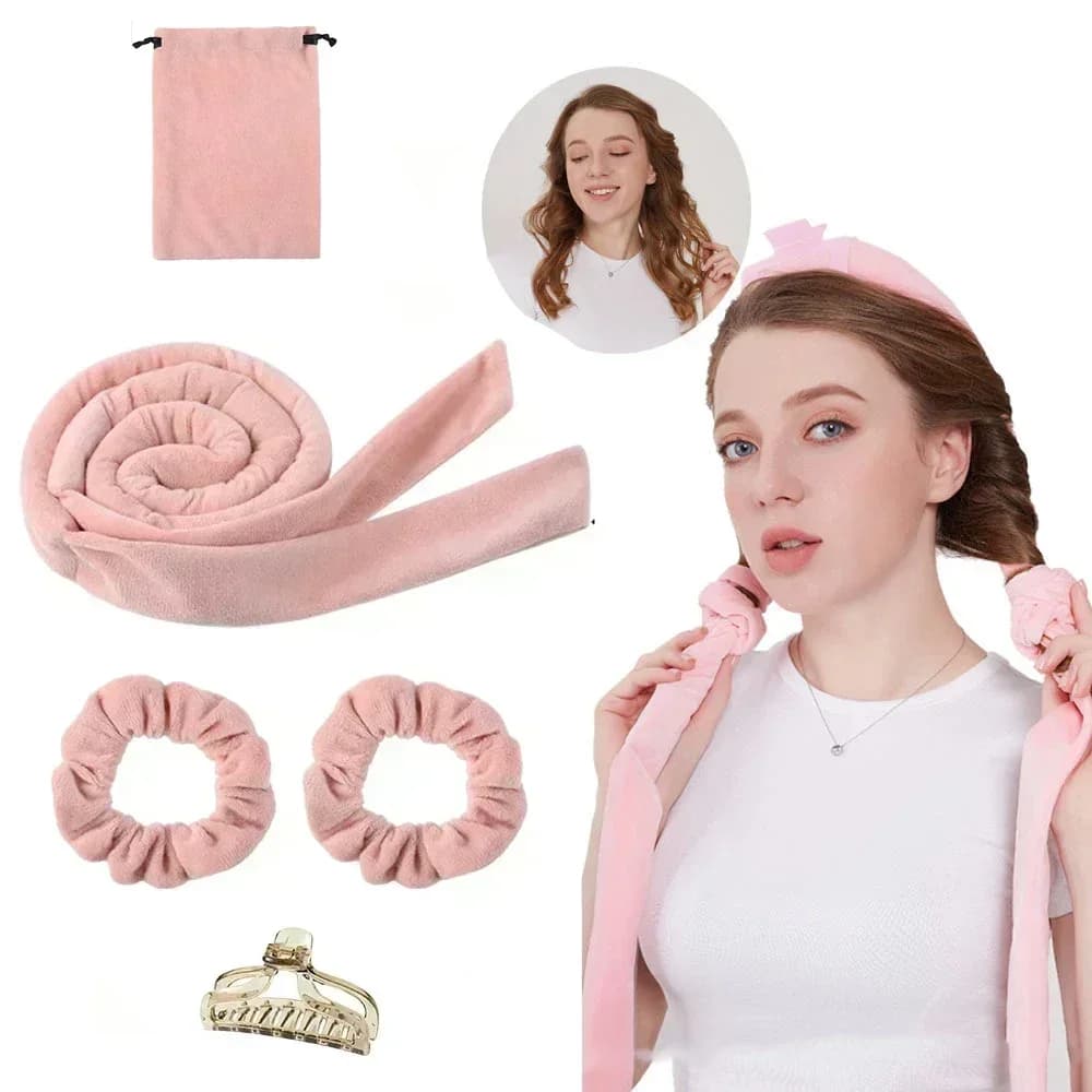 Fascia arricciacapelli senza calore per donna, arricciacapelli pigri senza calore, bigodini morbidi per ricci, bigodini flessibili per dormire, strumenti fai da te per lo styling per ragazze