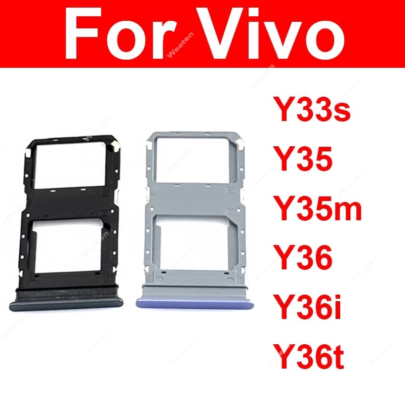 Vassoio della scheda SIM per Vivo Y33s Y35 Y35m Y36 Y36i Y36t 4G 5G Vassoio della scheda SIM Slot Card Adattatore Supporto Parti di ricambio