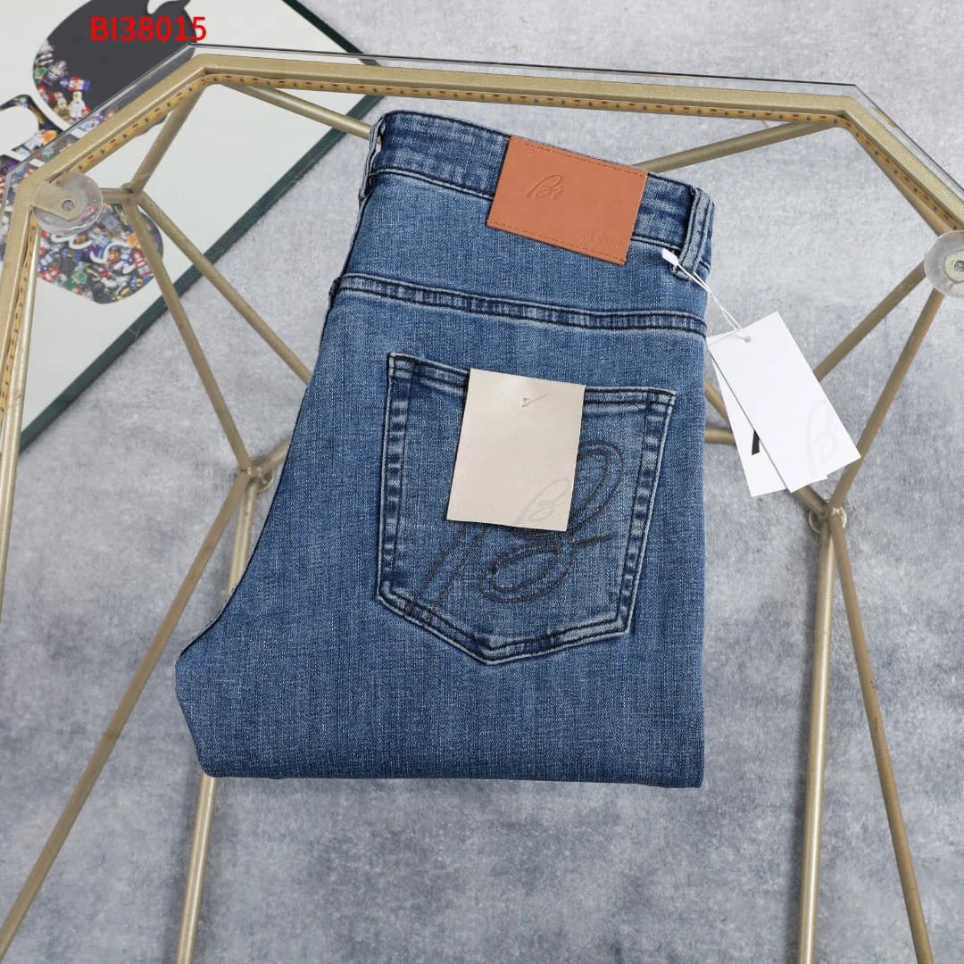 Jeans OECHSLI in Cotone Sottile da Uomo, Nuova Collezione Primavera Estate 2026, Ricamo alla Moda, Comodi, Dritti, per Esterno, Taglie Grandi 29-40, Pantaloni Lunghi