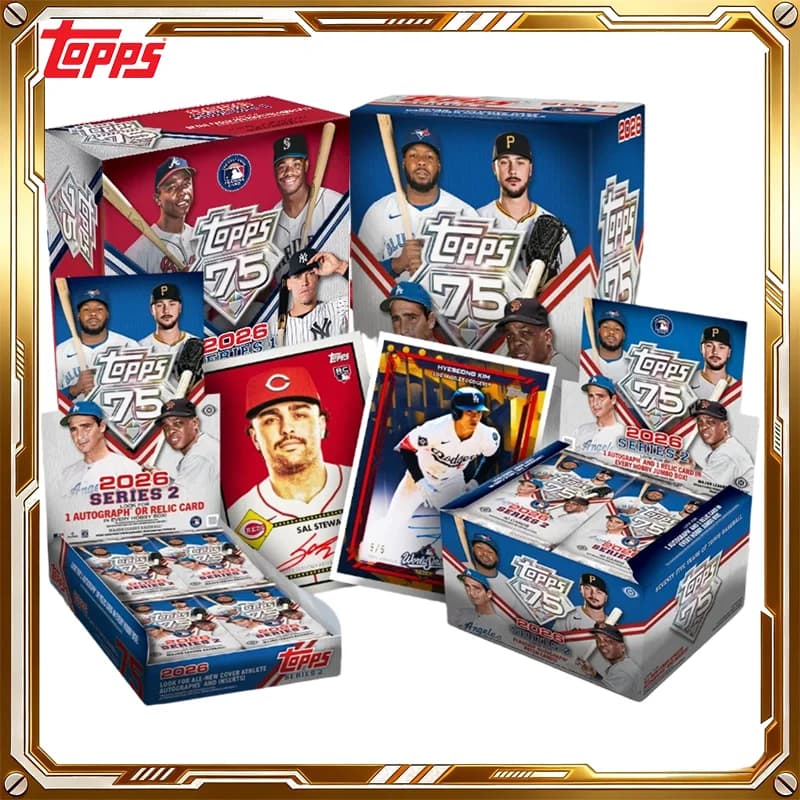 2026 TOPPS Serie 1 Carte da Baseball Hobby/Value Mystery Box Carte Collezionabili Anime Gioco Giocattoli Regalo di Compleanno e Festività per Bambini