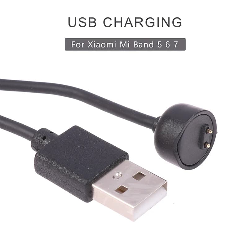 Caricabatterie magnetico per caricabatterie Smart Watch con cavo di alimentazione in rame puro adatto per Xiaomi Mi Band 5 6 7 cavo di ricarica USB