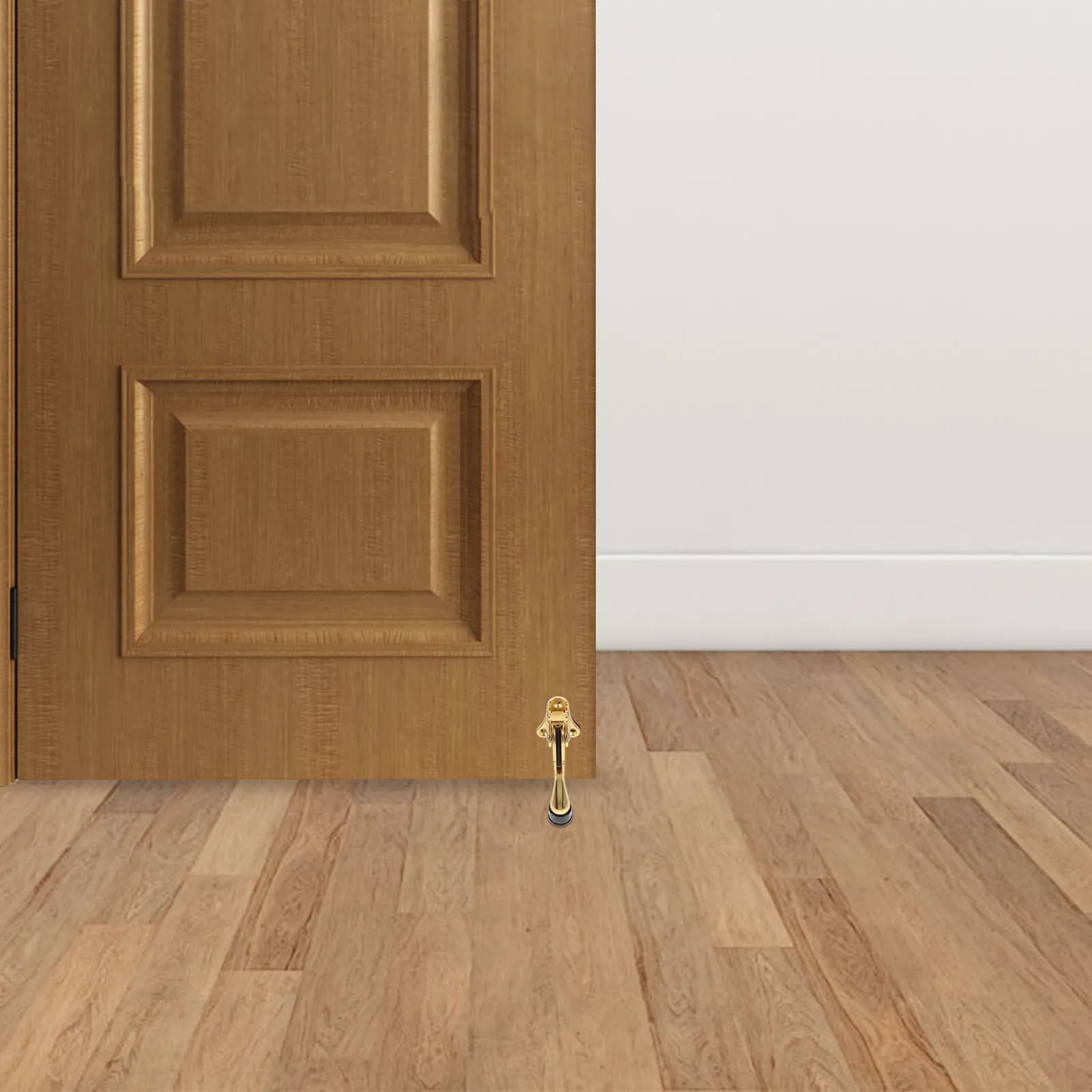 Adjustable Door Stopper Semi-Automatic Step on Door Stoppers for Bottom Easy Install Metal Security Wedge Heavy Duty Commercial