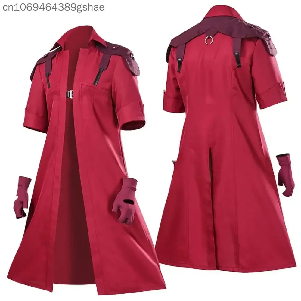 Men Cosplay DMC 5 Dante Jacket Coat Gloves Costume Disguise for Adult Man Coat Fantasy Roleplay Outfits Halloween Carnival Suit