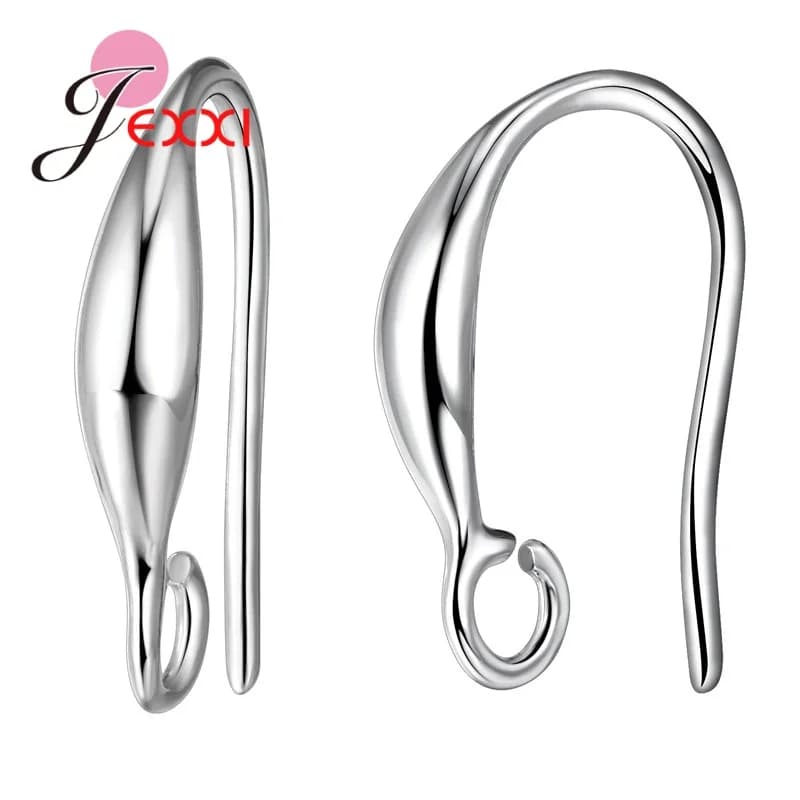 10 PCs /5 Pairs Genuine 925 Sterling Silver Earring Findings High Quality Women Fashion Jewelry Accessories For DIY