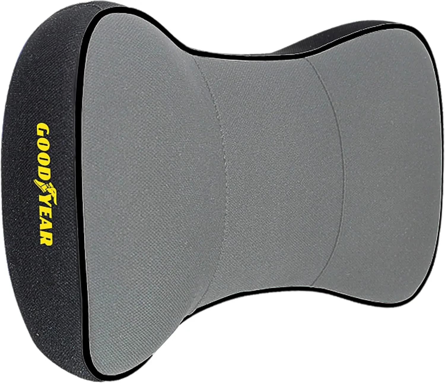 Ergonomic Car Cushion, Memory Foam Poach for Driving, Removable Breathable Lining with Adjustable Strap, Grey
