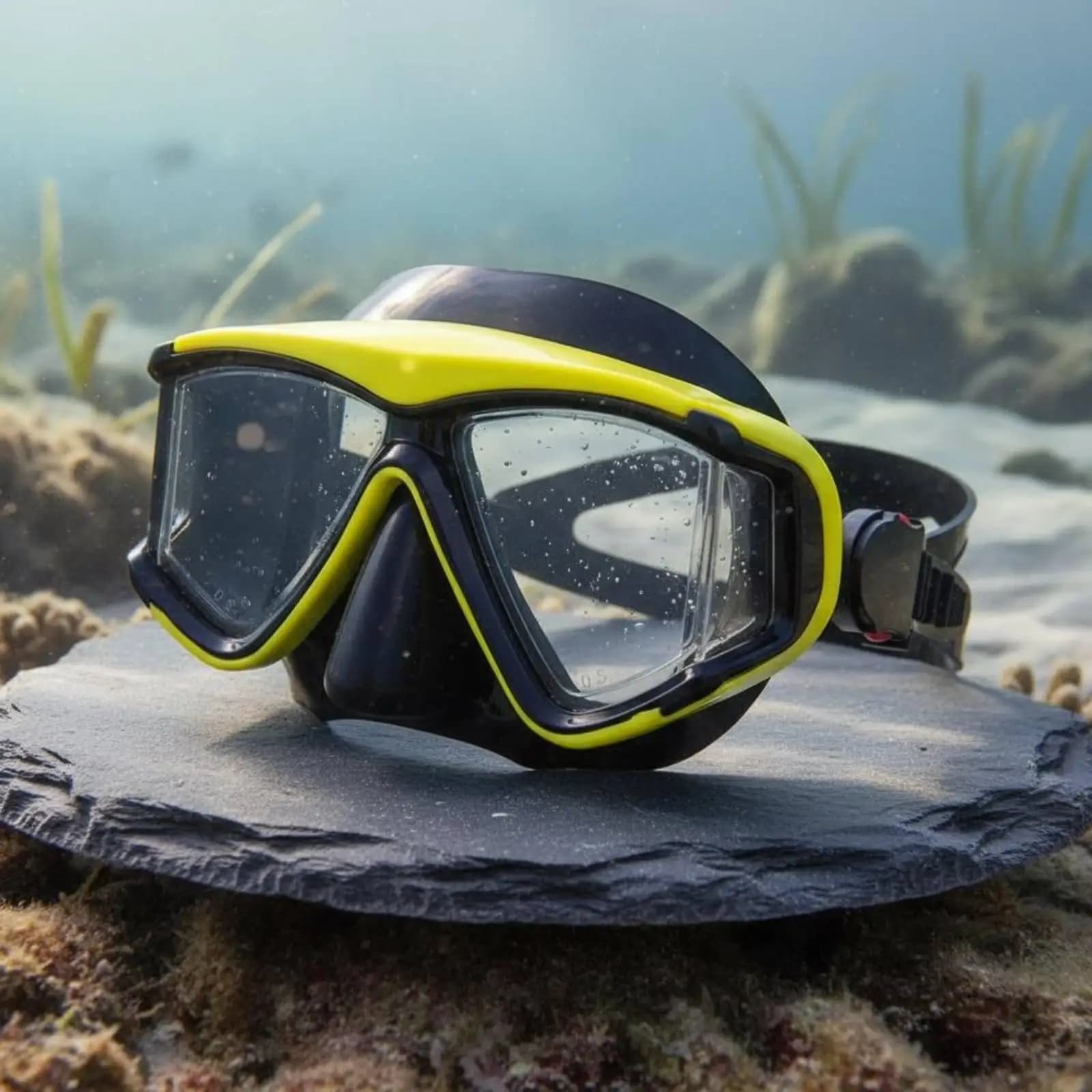 Secure Fit Adult Diving Goggles Snorkel Swimming Glasses Scuba Mask Strap for Sea Diving and Training