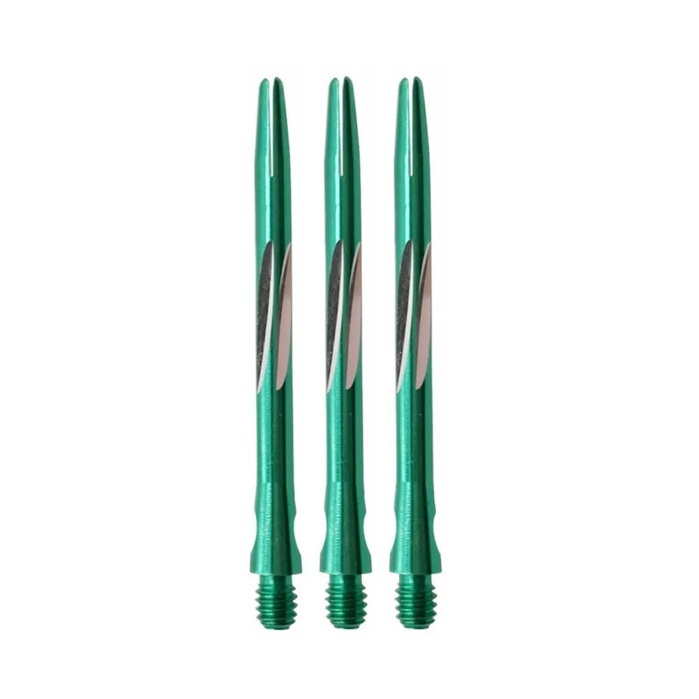 Set di 6 Aste in Lega di Alluminio, Lunghezza Media 48mm, Filettatura 2BA, Superficie Liscia per Punte in Acciaio, Accessori Professionali per Freccette