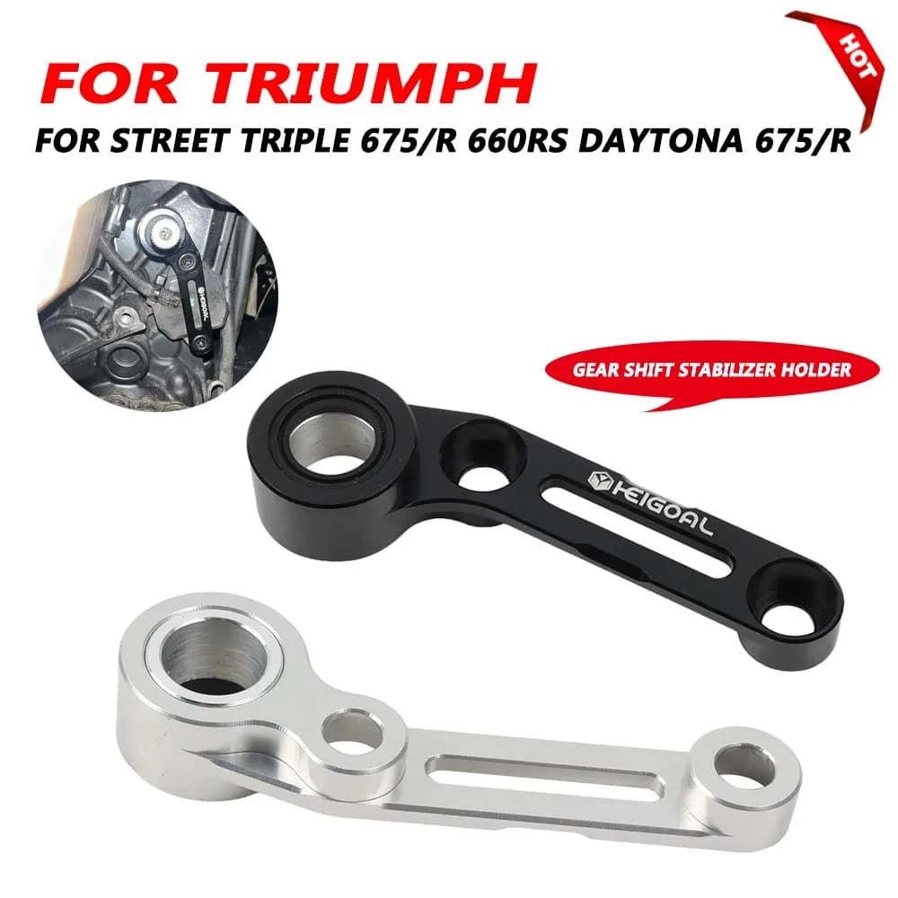 Per Triumph Street Triple 675R 660 RS 660RS Daytona 675 R Moto Cambio Gear Stabilizzatore Supporto Ausiliario