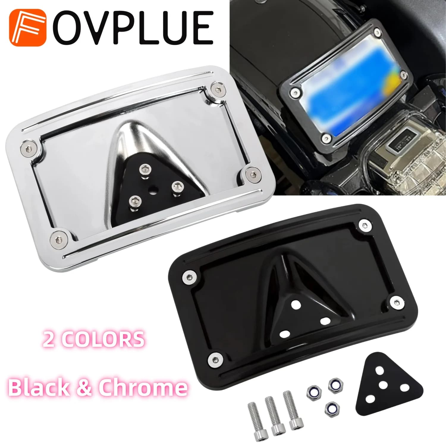 Kit di montaggio telaio targa curva moto per Harley Softail Dyna Fat Boy Sportster 883 1200 Honda VTX1300R/S/T 1800R/S/T