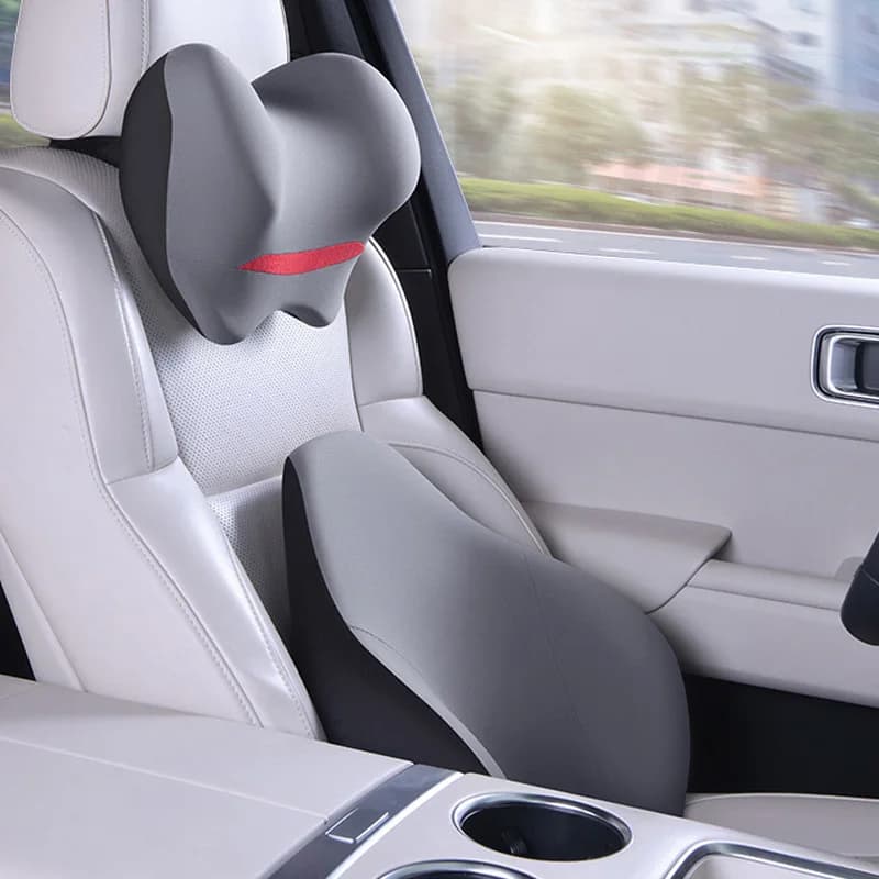 Aggiornamento seggiolino auto cuscino per il collo supporto lombare poggiatesta cuscino lombare per la vita schiuma di memoria per seggiolino auto per accessorio interno da viaggio in auto