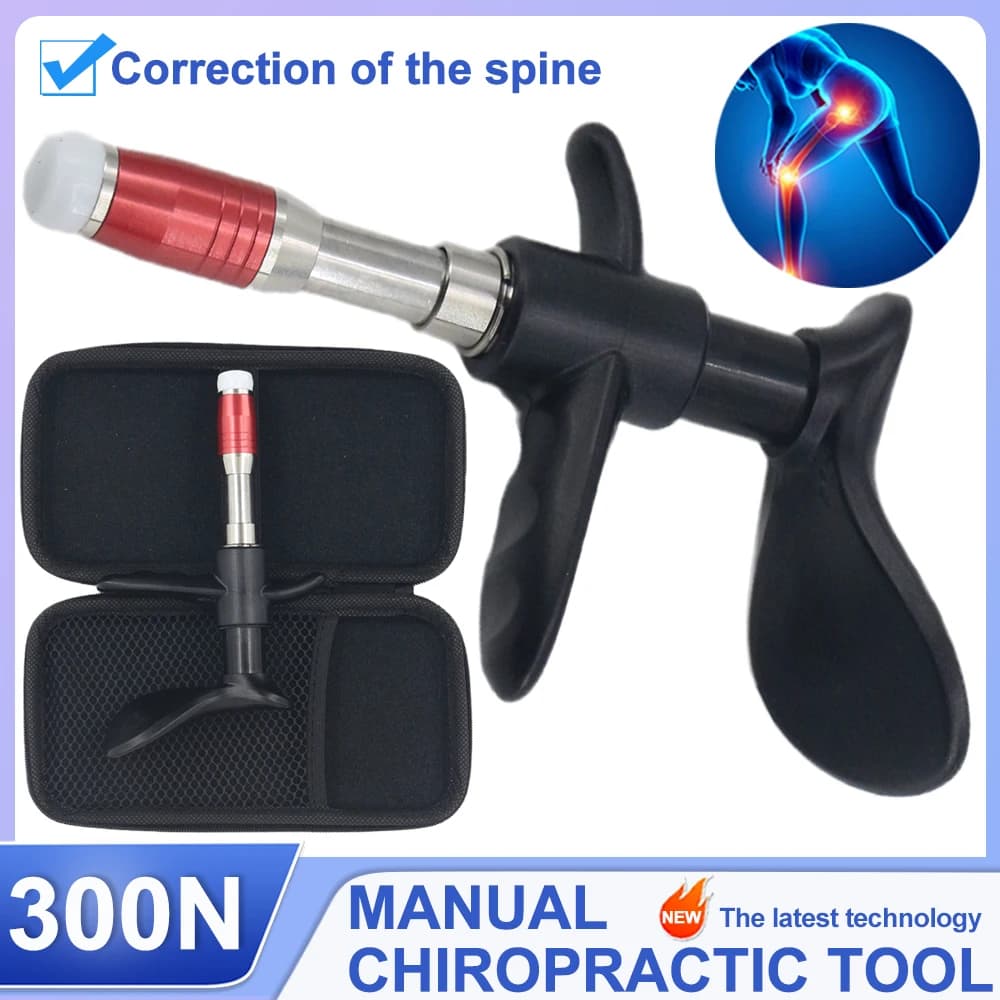 300N Chiropractic Adjusting Tools Single Head Spine Massage Gun Body Pain Relief Therapy Correction Spinal Manual Massager 2026