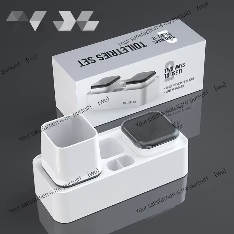 Star hotel homestay mouthwash cup toothbrush holder No punching toothbrush holder Bathroom set