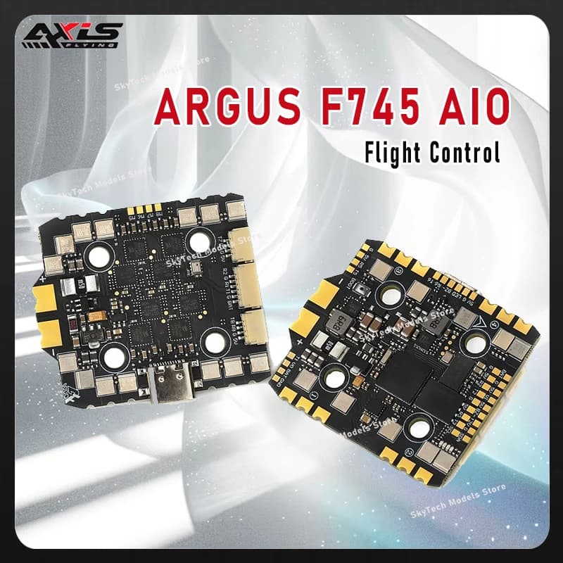 Controllo di Volo Axisflying ARGUS F745 AIO (IP67) – Tutto in Uno con Fotocamera 4K, Sensori Termici e Acustici per Sicurezza Industriale