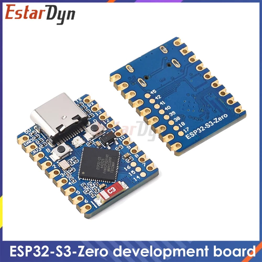 ESP32-S3-Zero WiFi Bluetooth LE 4 MB Ultra Compact Flash SMD Development Card for Arduino/Raspberry Pi with Adapter