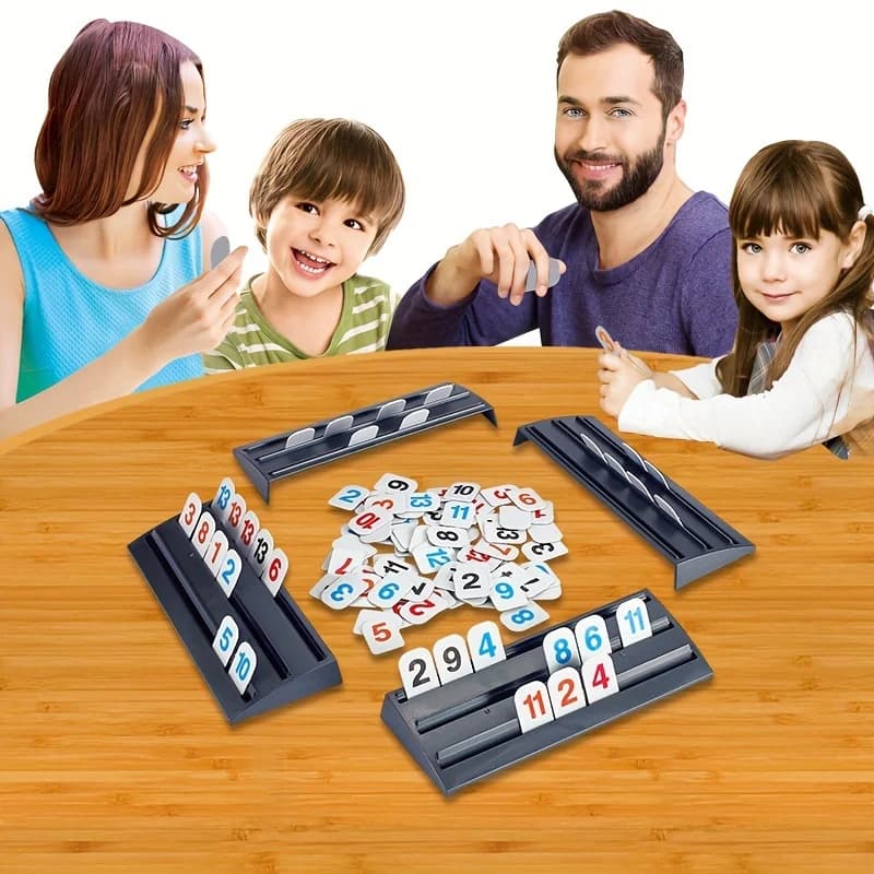 Mahjong Digital Fast Moving Rummy Tile Classic gioco da tavolo giocattolo 4 giocatori giochi di carte divertente festa di famiglia gioco da tavolo sociale portatile