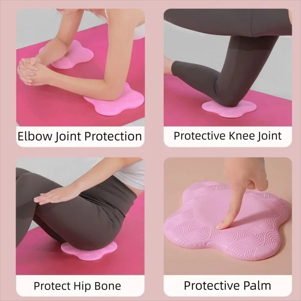 2 Pieces Strengthened Yoga Mat, Soft Bearing for elbows, Anti-slip, Lightweight, Knee Guard