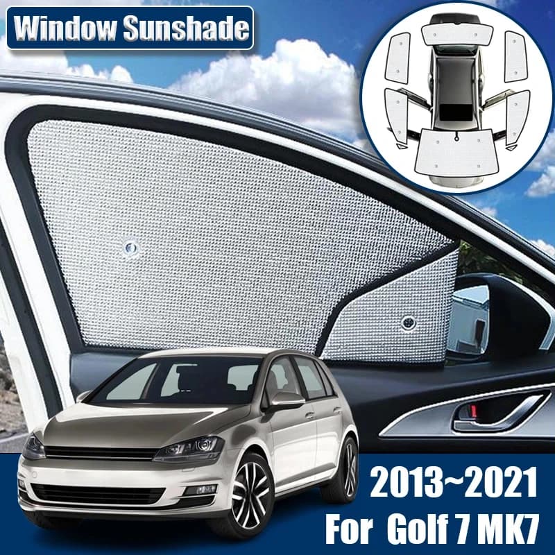 Car Sunshades For Volkswagen VW Golf 7 Golf7 Mk7 Accessories 2013~2021 Windshield Anti-UV Visor Blinds Cover Interior Auto Parts