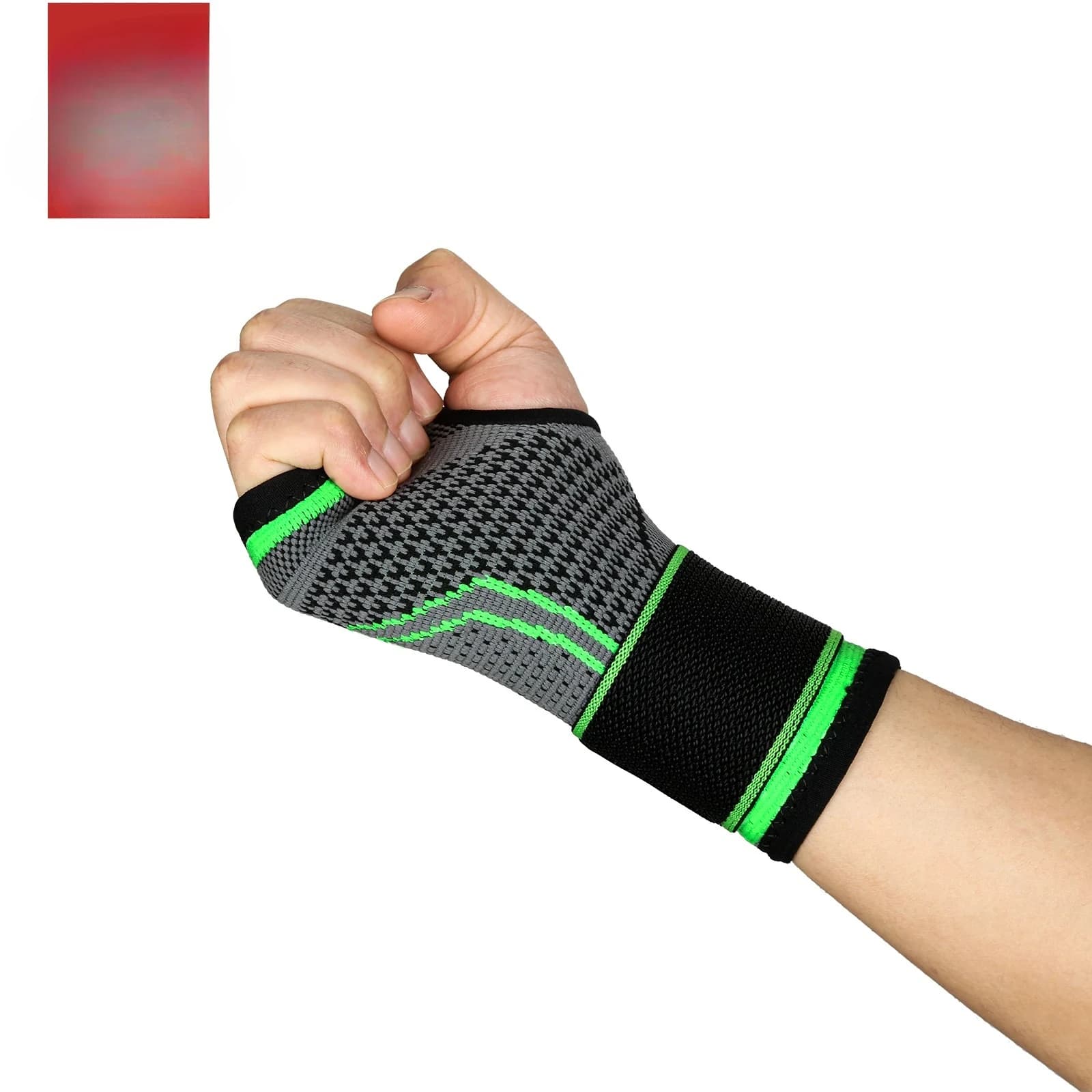 Sports Wristband 1/2 PC, Palm Protection, Adjustable Wrist Support, Compression Strap, Carpal Tunnel Syndrome Gloves
